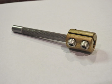 55-114 4" LONG  Enderle Throttle Connector Shaft EXTENDER  Coupler - Enderle  5/16" SERRATED